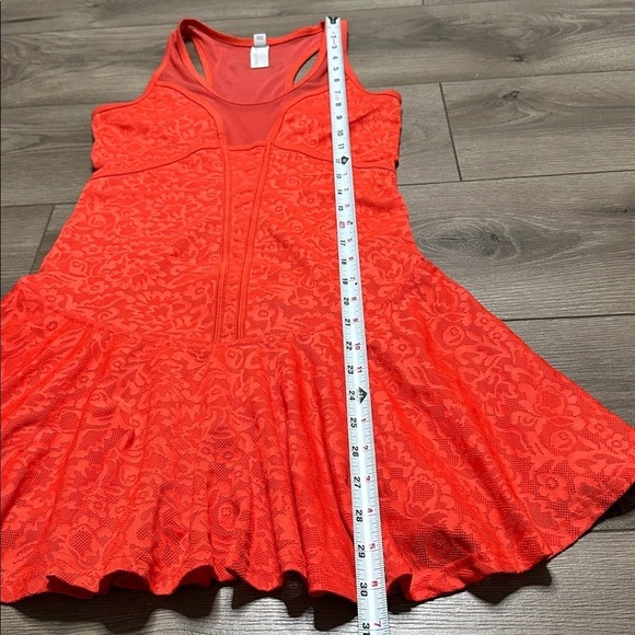 Stella McCartney X Adidas Floral Mesh Tennis Dress Tomato Red Size XS/S - Picture 13 of 15